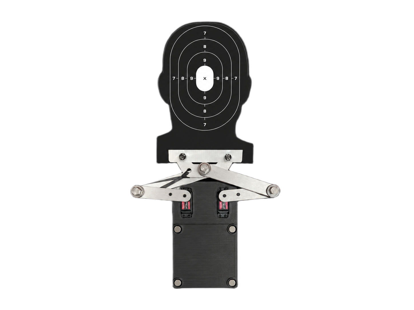 Front view of the robotic training target prototype